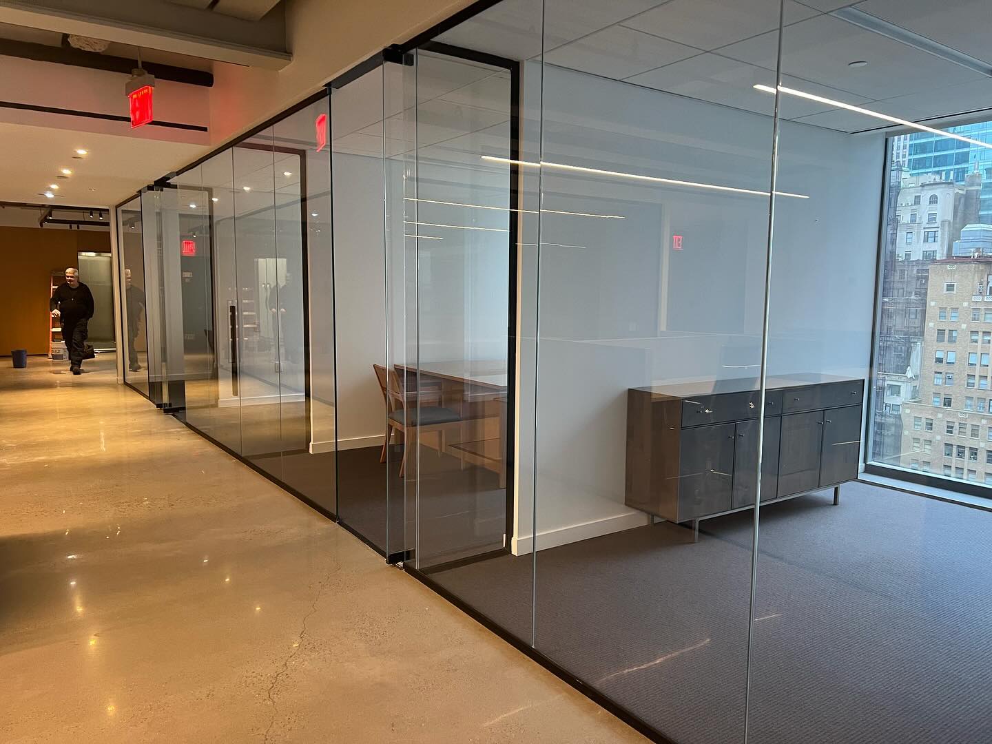 Glass wall and partition installation by Ray's Glass Brooklyn